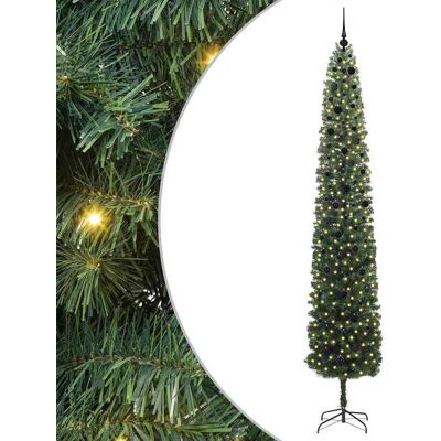 vidaXL Kunstkerstboom Groen 300 cm PVC en Staal en Kunststof vidaXL Kunstkerstboom Groen 300 cm PVC en Staal en Kunststof
