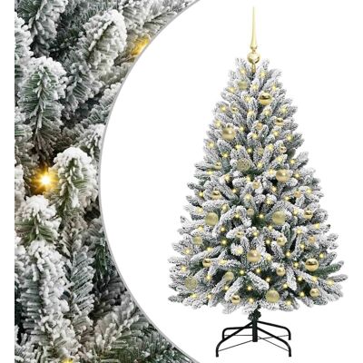 vidaXL Kunstkerstboom 120 cm 150 LED's Warmwit PVC en Staal vidaXL Kunstkerstboom 120 cm 150 LED's Warmwit PVC en Staal
