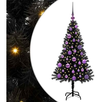 vidaXL Kerstboom Zwart 120 cm PVC vidaXL Kerstboom Zwart 120 cm PVC