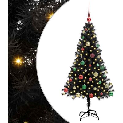 vidaXL Kerstboom Zwart 150 cm PVC vidaXL Kerstboom Zwart 150 cm PVC
