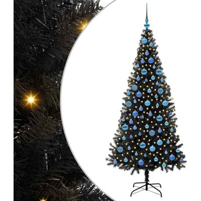 vidaXL Kerstboom Zwart 180 cm PVC vidaXL Kerstboom Zwart 180 cm PVC