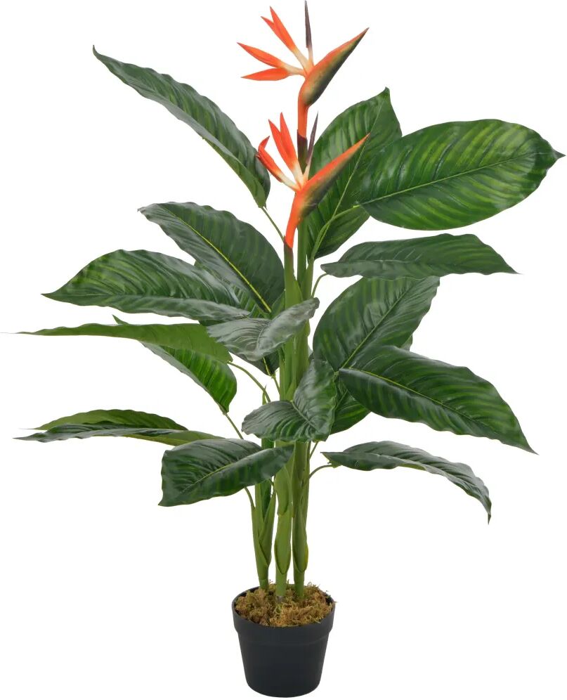 vidaXL Kunstplant met pot strelitzia 100 cm rood