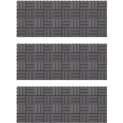 vidaXL Terrastegels 30 st 30x30 cm massief acaciahout greywash vidaXL Terrastegels 30 st 30x30 cm massief acaciahout greywash