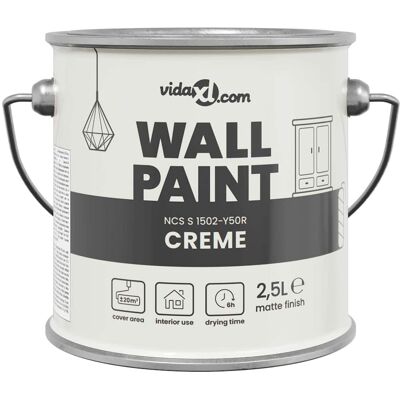 vidaXL Muurverf Bruin 2,5 L Wandprint vidaXL Muurverf Bruin 2,5 L Wandprint