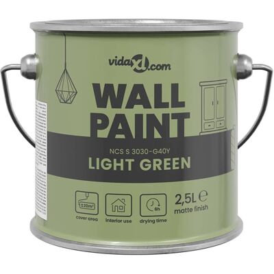 vidaXL Muurverf Groen 2,5 L Wandprint vidaXL Muurverf Groen 2,5 L Wandprint