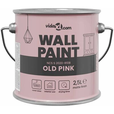 vidaXL Muurverf Roze 2,5 L Wandprint vidaXL Muurverf Roze 2,5 L Wandprint