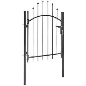 vidaXL Tuinpoort Woerden staal 1x1m zwart vidaXL Tuinpoort Woerden staal 1x1m zwart