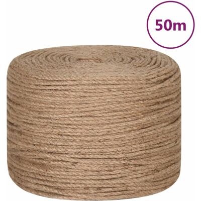 vidaXL Touw 50 m lang 8 mm dik jute vidaXL Touw 50 m lang 8 mm dik jute