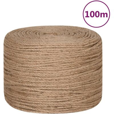 vidaXL Touw 100 m lang 8 mm dik jute vidaXL Touw 100 m lang 8 mm dik jute