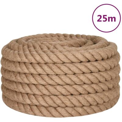 vidaXL Touw 25 m lang 30 mm dik jute vidaXL Touw 25 m lang 30 mm dik jute