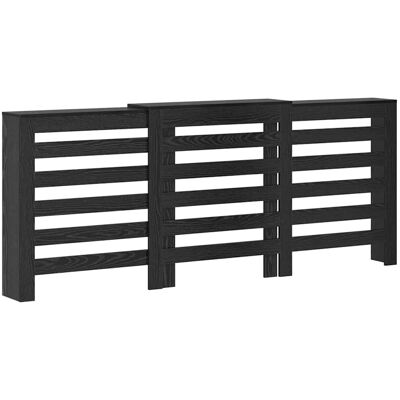 vidaXL Radiator Cover Zwart eiken 205 x 21,5 x 83,5 cm Bewerkt hout vidaXL Radiator Cover Zwart eiken 205 x 21,5 x 83,5 cm Bewerkt hout