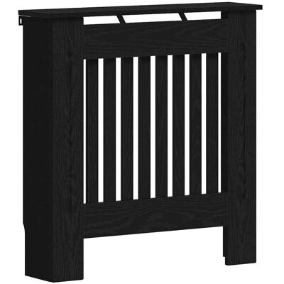 vidaXL Radiator Cover Zwart eiken 78 x 19 x 81,5 cm Bewerkt hout vidaXL Radiator Cover Zwart eiken 78 x 19 x 81,5 cm Bewerkt hout