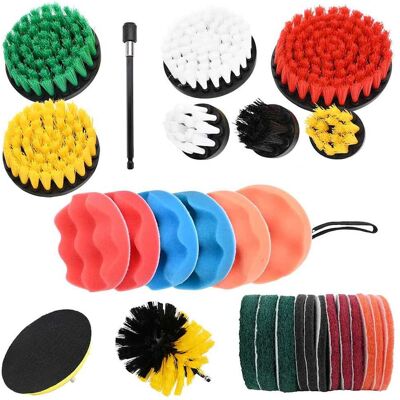 vidaXL Auto Borstel Set Multikleur poly rattan vidaXL Auto Borstel Set Multikleur poly rattan