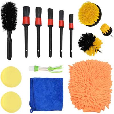 vidaXL Auto Borstel Set Multikleur poly rattan vidaXL Auto Borstel Set Multikleur poly rattan