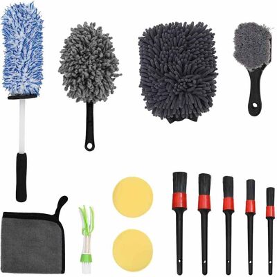 vidaXL Auto Borstel Set Multikleur poly rattan vidaXL Auto Borstel Set Multikleur poly rattan