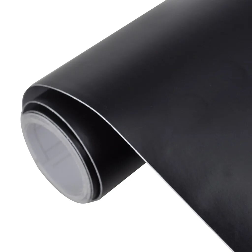 vidaXL Auto wrapping folie mat zwart 200 x 152 cm
