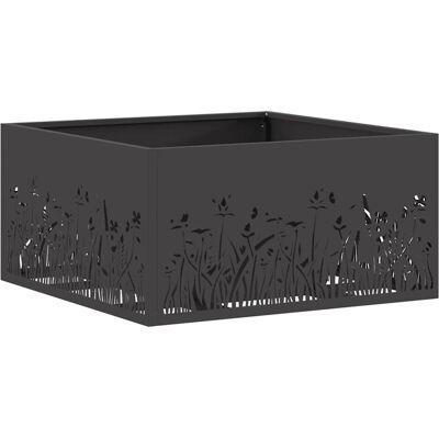 vidaXL Vuurkom Zwart 60 x 60 x 30 cm weervast staal vidaXL Vuurkom Zwart 60 x 60 x 30 cm weervast staal
