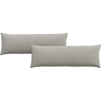 vidaXL Zitkussens 2 st Stof Lichtgrijs 120 x 40 cm vidaXL Zitkussens 2 st Stof Lichtgrijs 120 x 40 cm