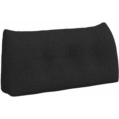 vidaXL Rugkussen Zwart 100 x 24 x 50 cm Stof vidaXL Rugkussen Zwart 100 x 24 x 50 cm Stof