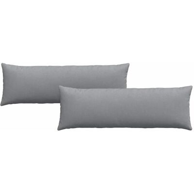 vidaXL Zitkussens 2 st Stof Lichtgrijs 120 x 40 cm vidaXL Zitkussens 2 st Stof Lichtgrijs 120 x 40 cm