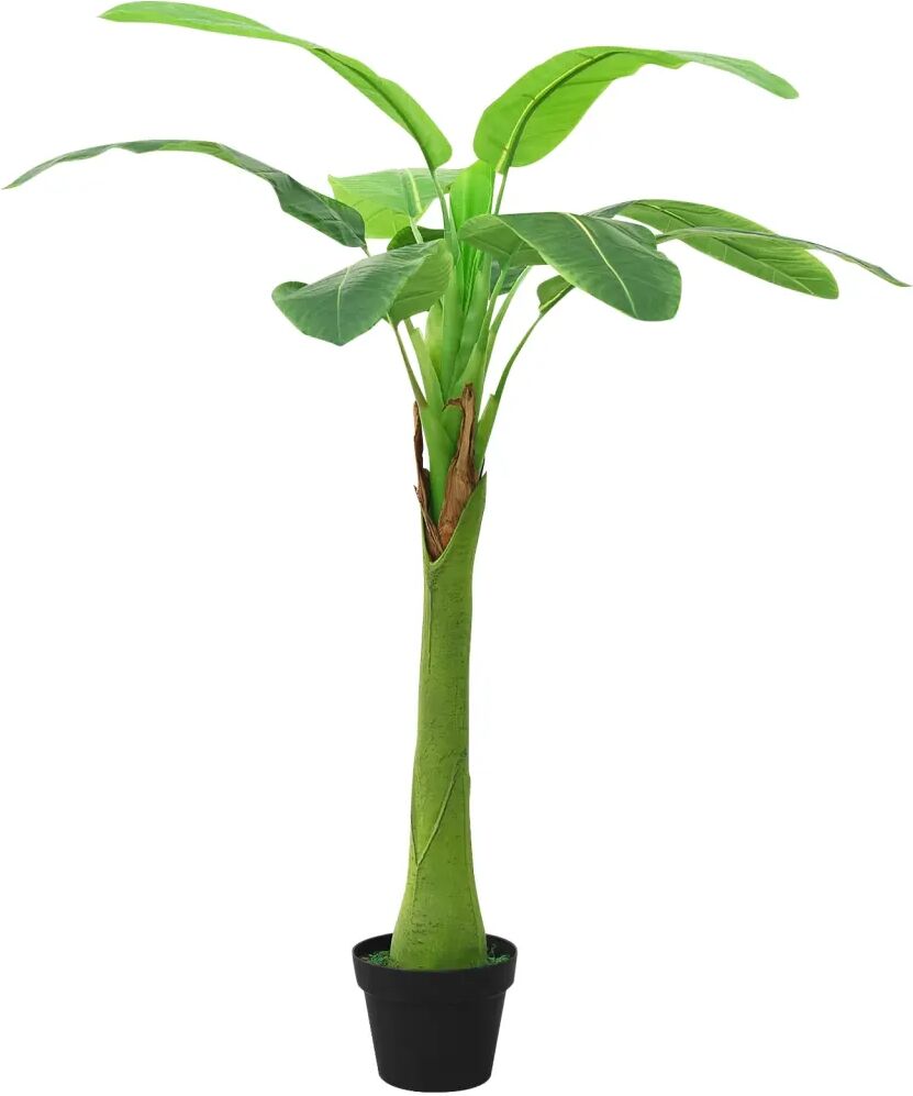 vidaXL Kunstboom met pot banaan 115 cm groen