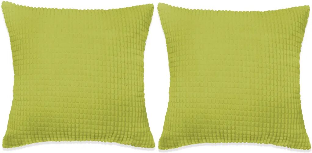 vidaXL Sierkussenset 60x60 cm velours groen 2-delig