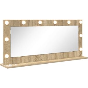 vidaXL Make-up Spiegel Rechthoekig Sonoma Eik 100 x 45 x 18 cm vidaXL Make-up Spiegel Rechthoekig Sonoma Eik 100 x 45 x 18 cm