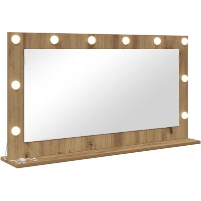 vidaXL Make-up Spiegel Artisan Eiken 100 x 55 x 18 cm Rechthoekig vidaXL Make-up Spiegel Artisan Eiken 100 x 55 x 18 cm Rechthoekig