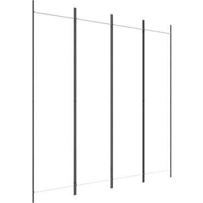 vidaXL Kamerscherm met 4 panelen 200x200 cm stof wit vidaXL Kamerscherm met 4 panelen 200x200 cm stof wit