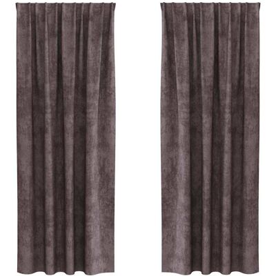 vidaXL Velvet Gordijnen 2 st Bruin 260 x 140 cm Fluweel vidaXL Velvet Gordijnen 2 st Bruin 260 x 140 cm Fluweel