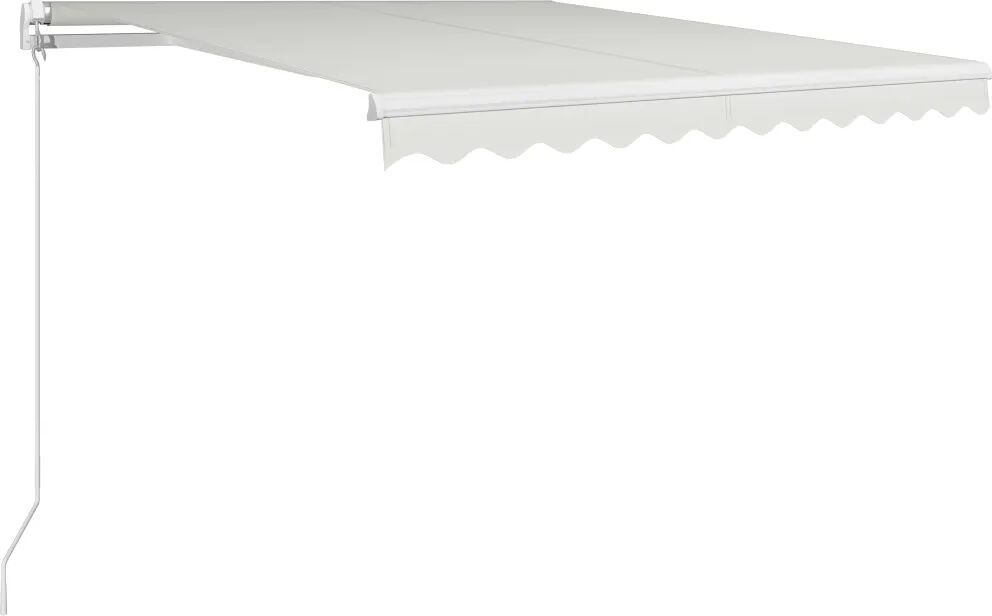 vidaXL Luifel handmatig uittrekbaar 300x250 cm crème