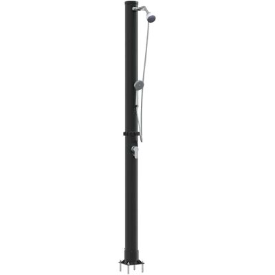 vidaXL Buiten Zonne-douche Zwart 217 cm PVC en Aluminium vidaXL Buiten Zonne-douche Zwart 217 cm PVC en Aluminium