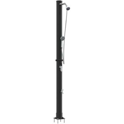 vidaXL Buiten Zonne-douche Zwart 217 cm PVC en Aluminium vidaXL Buiten Zonne-douche Zwart 217 cm PVC en Aluminium