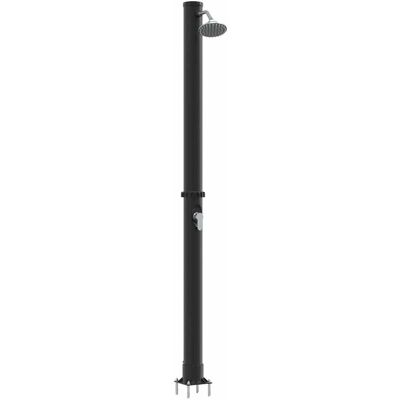 vidaXL Buiten Zonne-douche Zwart 217 cm PVC en Aluminium vidaXL Buiten Zonne-douche Zwart 217 cm PVC en Aluminium