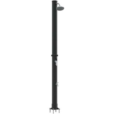 vidaXL Buiten Zonne-douche Zwart 217 cm PVC en Aluminium vidaXL Buiten Zonne-douche Zwart 217 cm PVC en Aluminium