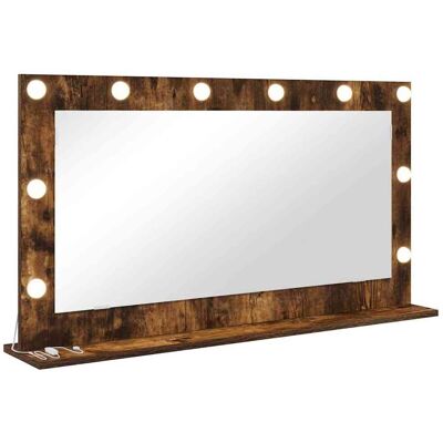 vidaXL Make-up Spiegel Rook Eiken 100 x 55 x 18 cm Rechthoekig vidaXL Make-up Spiegel Rook Eiken 100 x 55 x 18 cm Rechthoekig