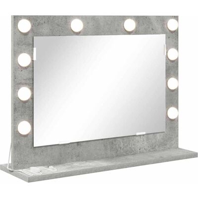vidaXL Make-up Spiegel Beton Grijs 60 x 45 x 18 cm Rechthoekig vidaXL Make-up Spiegel Beton Grijs 60 x 45 x 18 cm Rechthoekig