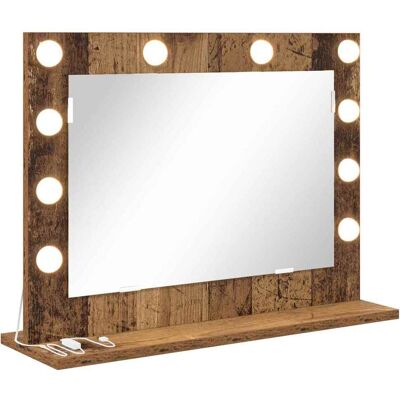 vidaXL Make-up Spiegel Oudhout 60 x 45 x 18 cm Rechthoekig vidaXL Make-up Spiegel Oudhout 60 x 45 x 18 cm Rechthoekig