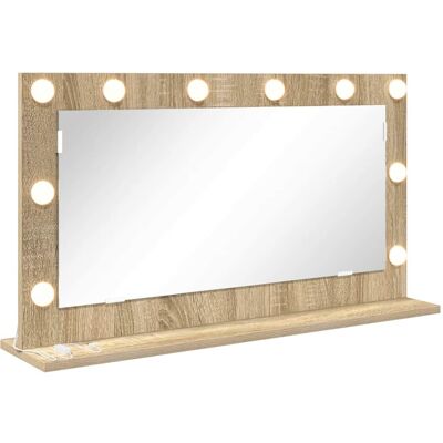 vidaXL Make-up Spiegel Sonoma Eik 80 x 45 x 18 cm Rechthoekig vidaXL Make-up Spiegel Sonoma Eik 80 x 45 x 18 cm Rechthoekig