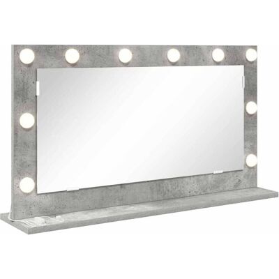 vidaXL Make-up Spiegel Beton Grijs 80 x 45 x 18 cm Rechthoekig vidaXL Make-up Spiegel Beton Grijs 80 x 45 x 18 cm Rechthoekig