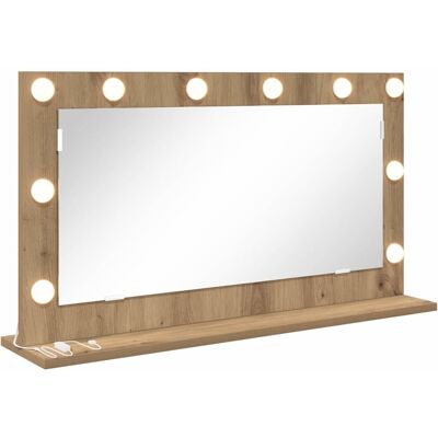 vidaXL Make-up Spiegel Artisan Eiken 80 x 45 x 18 cm Rechthoekig vidaXL Make-up Spiegel Artisan Eiken 80 x 45 x 18 cm Rechthoekig