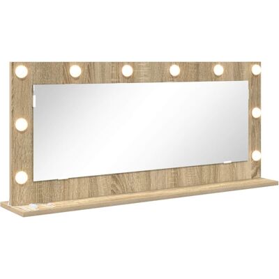 vidaXL Make-up Spiegel Sonoma Eik 100 x 45 x 18 cm Rechthoekig vidaXL Make-up Spiegel Sonoma Eik 100 x 45 x 18 cm Rechthoekig