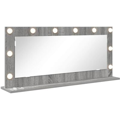 vidaXL Make-up Spiegel Grijs Sonoma 100 x 45 x 18 cm Rechthoekig vidaXL Make-up Spiegel Grijs Sonoma 100 x 45 x 18 cm Rechthoekig
