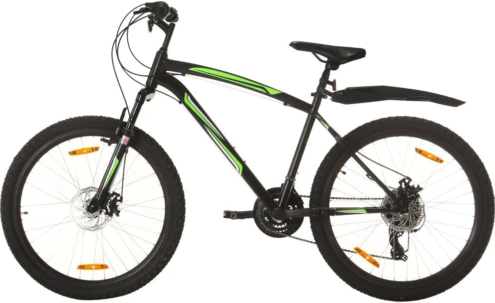 vidaXL Mountainbike 21 versnellingen 26 inch wielen 42 cm zwart