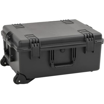 vidaXL Flightcase draagbaar 62,5x50x28,5 cm PP zwart vidaXL Flightcase draagbaar 62,5x50x28,5 cm PP zwart