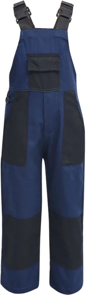 vidaXL Kinderoverall maat 122/128 blauw