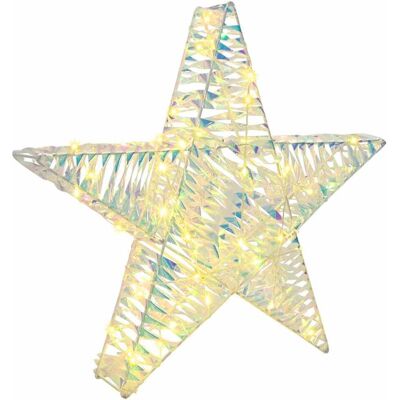 vidaXL 3D Ster 50 LED's Warmwit 55 x 52.5 x 9 cm PET vidaXL 3D Ster 50 LED's Warmwit 55 x 52.5 x 9 cm PET
