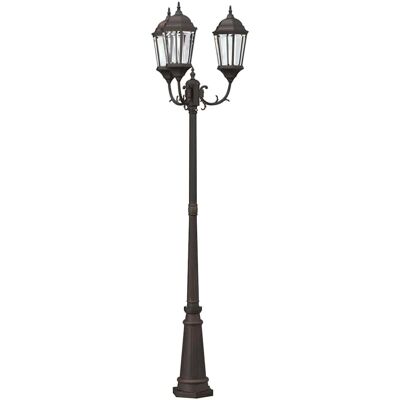 vidaXL Tuin Lamp Brons 61 x 53 x 235 cm Aluminium en glas vidaXL Tuin Lamp Brons 61 x 53 x 235 cm Aluminium en glas