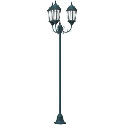 vidaXL Tuin Lamp Vintage geborsteld groen 57 x 49 x 241 cm vidaXL Tuin Lamp Vintage geborsteld groen 57 x 49 x 241 cm