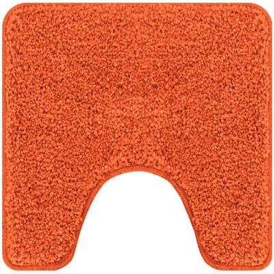 vidaXL Antislip Badmat met Toilet Uitsnede Oranje 50 x 50 cm PP vidaXL Antislip Badmat met Toilet Uitsnede Oranje 50 x 50 cm PP